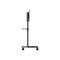 Produktbild för StarTech.com Mobil TV-vagn - Portabelt rullande TV-stativ för 37-70 tum VESA-skärmar (70 kg) - TV-stativ med hyll- och förvaringsutrymme - Rotera/luta skärmen - Universellt TV-fäste på hjul vagn - för platt panel