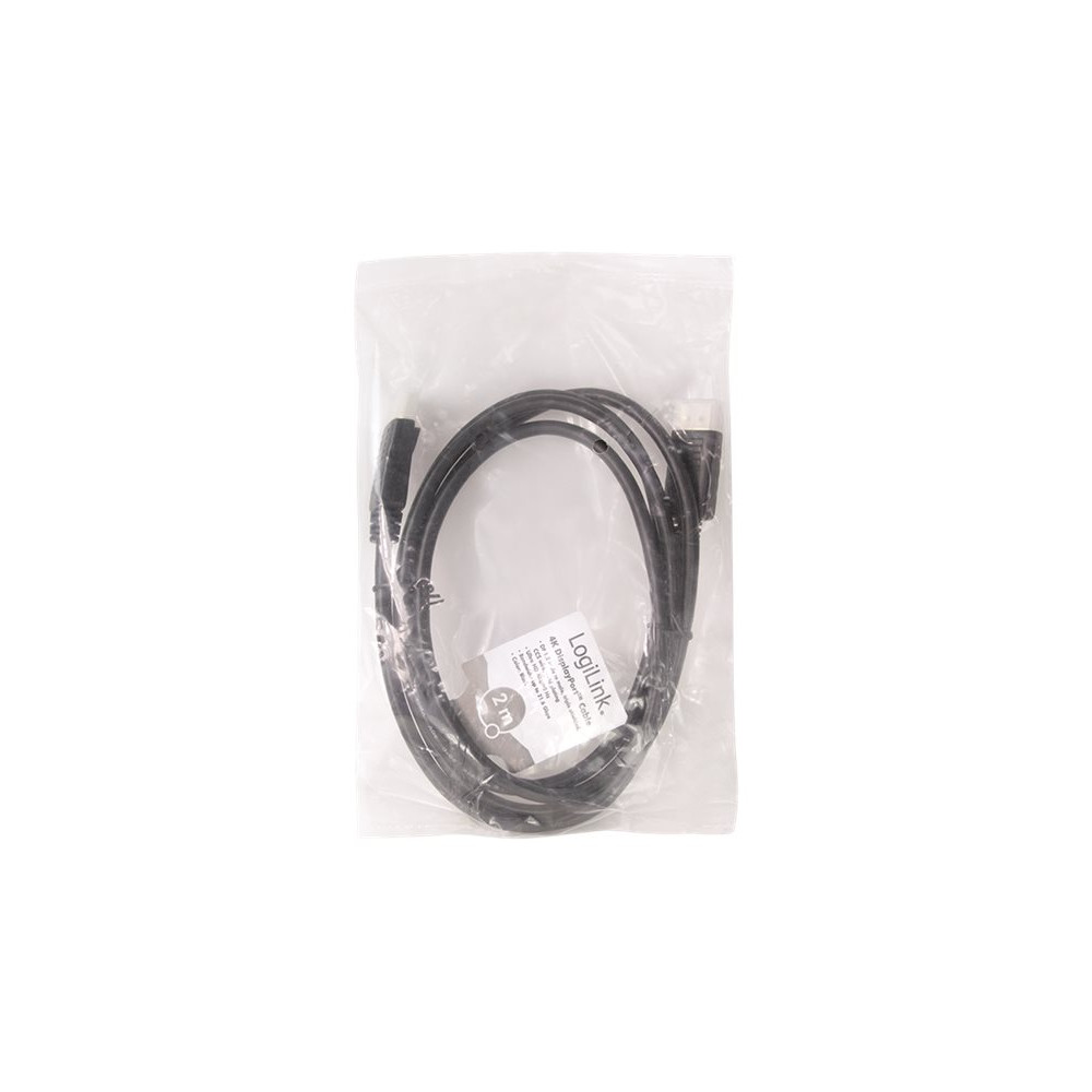 Produktbild för LogiLink - DisplayPort-kabel - DisplayPort till DisplayPort - 2 m