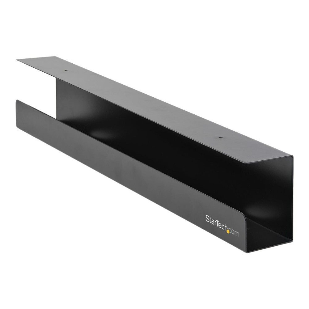 Produktbild för StarTech.com Kabelhanteringsfack under skrivbord - Fack för kabelhantering kontors-/ståskrivbord - Skrivbordsmonterad hållare för kablar/sladdar/grenkontakter - Datorkabelhanterare - 60 cm L x 11,4 cm D - fack för kabelhantering