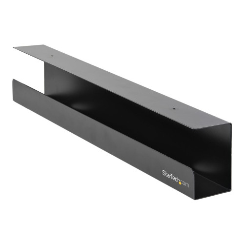StarTech.com StarTech.com Kabelhanteringsfack under skrivbord - Fack för kabelhantering kontors-/ståskrivbord - Skrivbordsmonterad hållare för kablar/sladdar/grenkontakter - Datorkabelhanterare - 60 cm L x 11,4 cm D - fack för kabelhantering