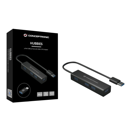 Conceptronic Conceptronic HUBBIES06B - hubb - 4 portar