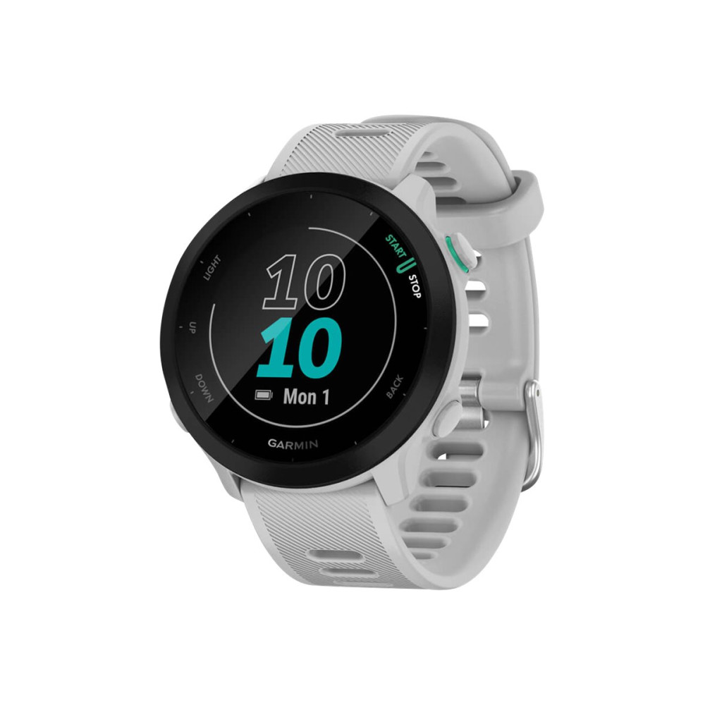 Produktbild för Garmin Forerunner 55 - vit - sportklocka med band - vit