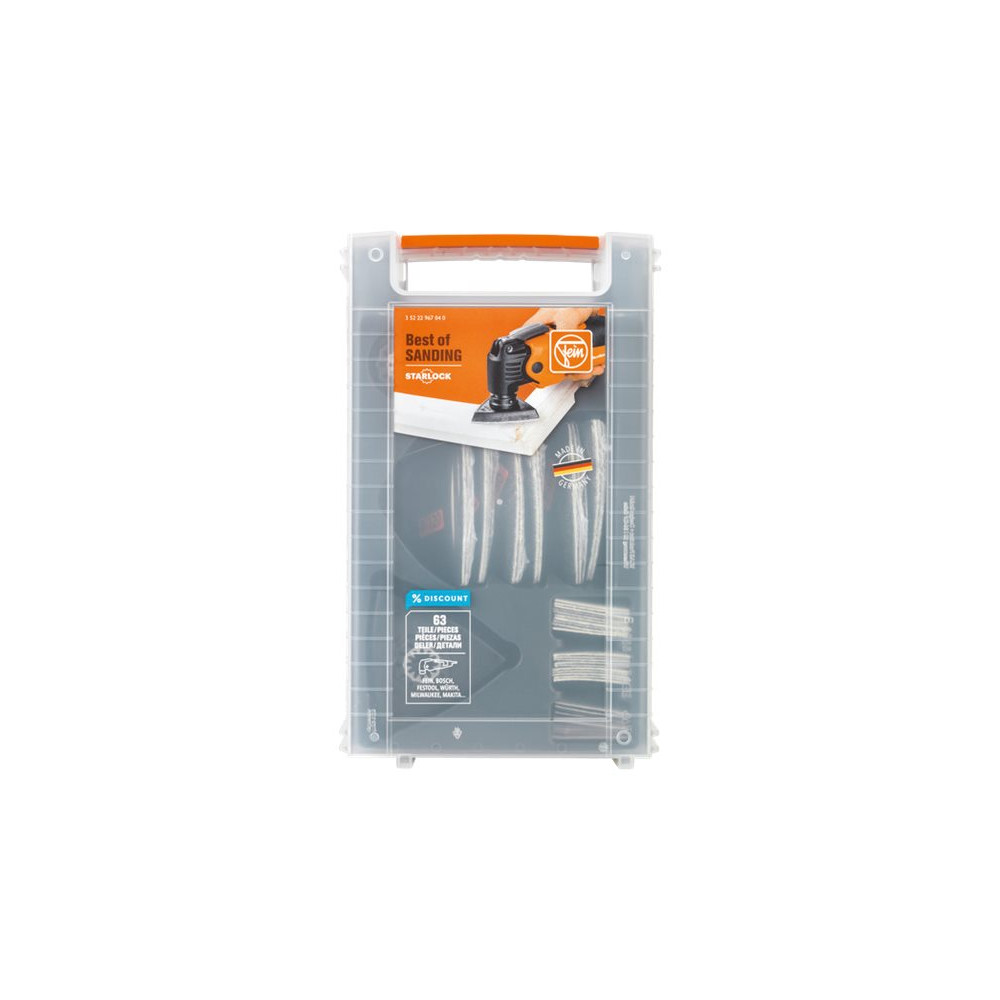 Produktbild för Fein Beat of Sanding sander accessory set - 63 delar