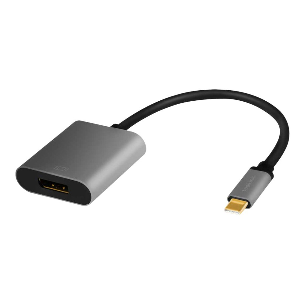 Produktbild för LogiLink - videokort - USB-C till DisplayPort - 15 cm