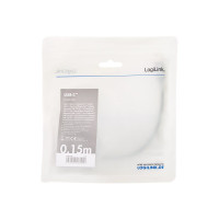 Produktbild för LogiLink - videokort - USB-C till DisplayPort - 15 cm