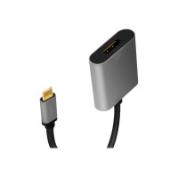 Produktbild för LogiLink - videokort - USB-C till DisplayPort - 15 cm