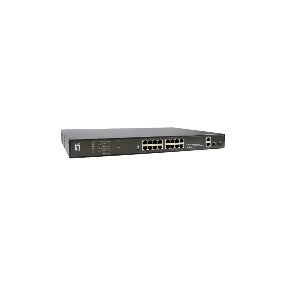 Produktbild för LevelOne GEP-2021 - switch - 20 portar - rackmonterbar
