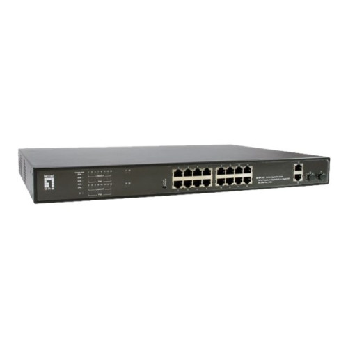 LevelOne LevelOne GEP-2021 - switch - 20 portar - rackmonterbar
