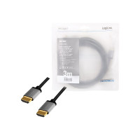 Produktbild för LogiLink HDMI-kabel med Ethernet - 3 m