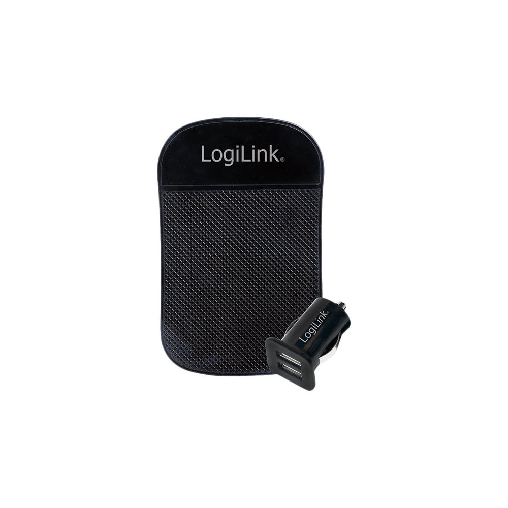 Produktbild för LogiLink strömadapter för bil - 2 x USB - 10.5 watt