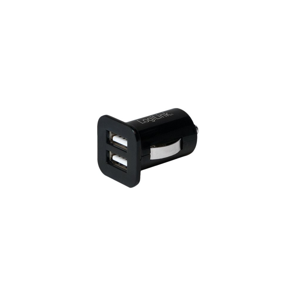 Produktbild för LogiLink strömadapter för bil - 2 x USB - 10.5 watt