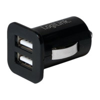 Produktbild för LogiLink strömadapter för bil - 2 x USB - 10.5 watt