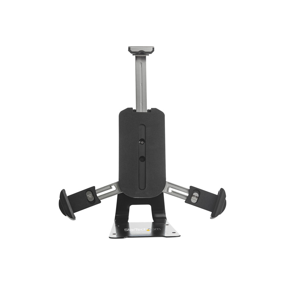 Produktbild för StarTech.com Säkert stativ för surfplatta med K-Slot kabellås - Låsbar hållare för 7,9-13-tums surfplattor - Universellt justerbart fäste för surfplattor på skrivbord/ytor - Låsbart stöldskydd - Säkerhetsfäste - ställ för bärbar dator/surfplatta