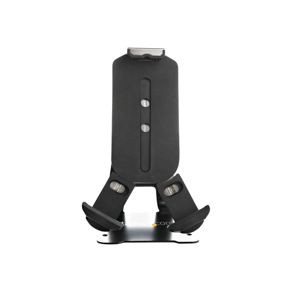 Produktbild för StarTech.com Säkert stativ för surfplatta med K-Slot kabellås - Låsbar hållare för 7,9-13-tums surfplattor - Universellt justerbart fäste för surfplattor på skrivbord/ytor - Låsbart stöldskydd - Säkerhetsfäste - ställ för bärbar dator/surfplatta