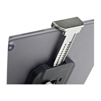 Produktbild för StarTech.com Säkert stativ för surfplatta med K-Slot kabellås - Låsbar hållare för 7,9-13-tums surfplattor - Universellt justerbart fäste för surfplattor på skrivbord/ytor - Låsbart stöldskydd - Säkerhetsfäste - ställ för bärbar dator/surfplatta