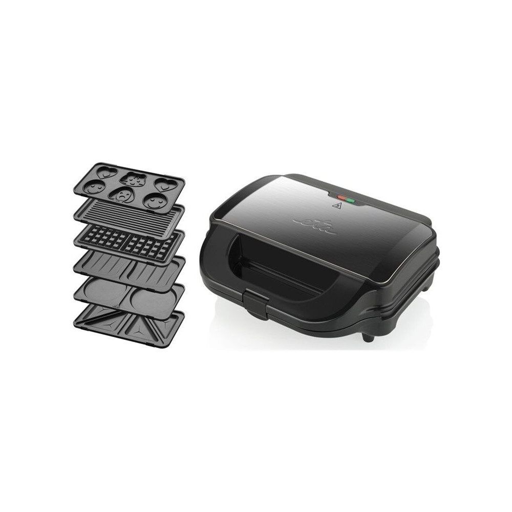 Produktbild för ETA Sorento Plus 5151 90000 - sandwich maker / waffle maker / panini maker / pancake maker / cookie maker / grill - svart