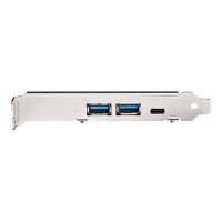 Produktbild för Startech 5-ports USB PCIe-kort - 10 Gbps USB 3.1 Gen 2 PCIe-kort med 1x USB-C och 2x USB-A - 1x 2-ports IDC (intern 5 Gbps USB-expansion) - USB C PCI Express-kontrollerkort - USB-adapter - PCIe 3.0 x4 - USB-C 3.1 Gen 2 x 2 + USB-C 3.2 Gen 2 x 1