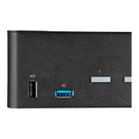 Produktbild för StarTech.com 2-ports HDMI KVM-switch för dubbla skärmar - 4K 60 Hz Ultra HD HDR - Desktop 4K HDMI 2.0 KVM-switch med 2 portar USB 3.0-hubb (5 Gbit/s) och 4x USB 2.0 HID, ljud - Snabbtangenter för omkoppling - TAA - omkopplare för tangentbord/video/mus/lju