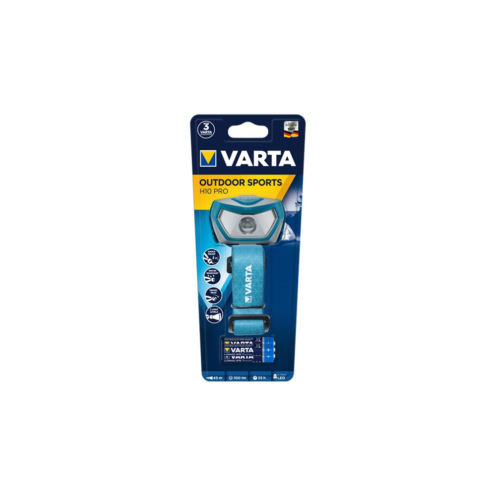 Produktbild för Varta Outdoor Sports H10 PRO - huvudficklampa - LED