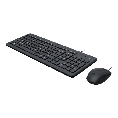 Hewlett-Packard HP 150 - sats med tangentbord och mus - QWERTY - engelska - svart Inmatningsenhet