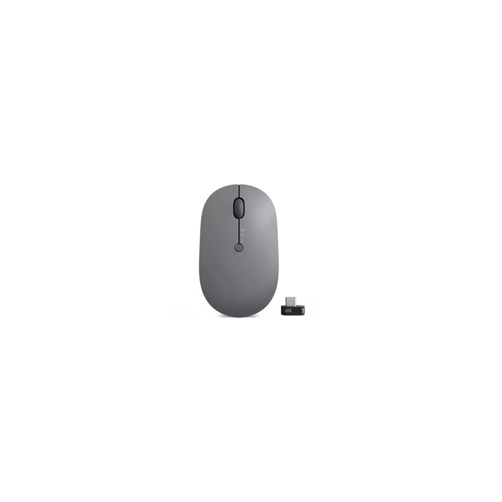 Produktbild för Lenovo Go Multi-device - mus - 2.4 GHz, Bluetooth 5.0 - åskmolnsgrå