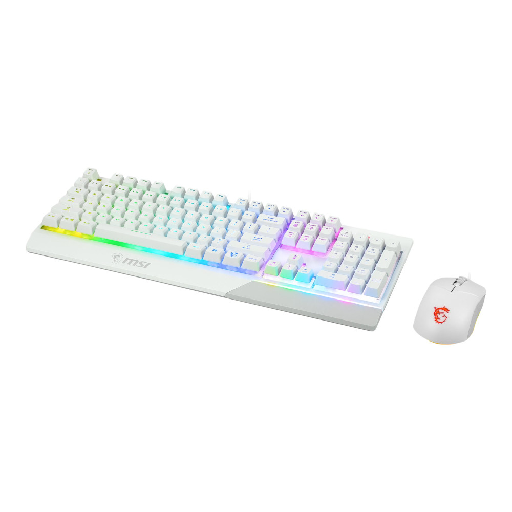 Produktbild för MSI Vigor GK30 combo - sats med tangentbord och mus - tysk - vit Inmatningsenhet