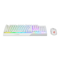 Produktbild för MSI Vigor GK30 combo - sats med tangentbord och mus - tysk - vit Inmatningsenhet