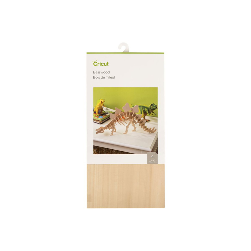 Produktbild för Cricut - hantverksmaterial - 15 x 30.5 cm - basswood