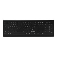 Produktbild för Contour Active Key MedicalKey ClassicClean AK-C8100 Sanitizable - tangentbord - medicinsk, hygienisk design full size - tysk - svart Inmatningsenhet