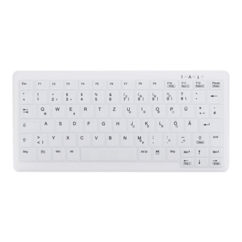CHERRY Contour Active Key MedicalKey ClassicClean AK-C4110 - tangentbord - medicinsk, hygienisk design mini - QWERTZ - tysk - vit Inmatningsenhet