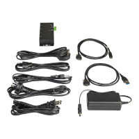 Produktbild för StarTech.com 4-port USB C-hubb 10 Gbps - Industriell USB-C-hubb i metall - 2x USB-C &amp;amp; 2x USB-A - ESD-överspänningsskydd - USB-C eller USB-A-värd - Självdriven monterbar USB 3.1 Gen 2 Type-C-hubb - hubb - 4 portar