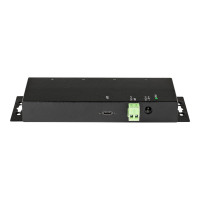 Produktbild för StarTech.com 4-port USB C-hubb 10 Gbps - Industriell USB-C-hubb i metall - 2x USB-C &amp;amp; 2x USB-A - ESD-överspänningsskydd - USB-C eller USB-A-värd - Självdriven monterbar USB 3.1 Gen 2 Type-C-hubb - hubb - 4 portar