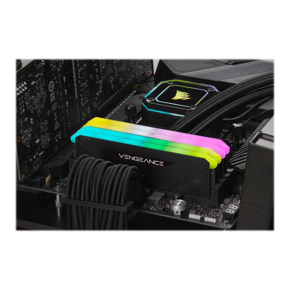 Produktbild för CORSAIR Vengeance RGB RS - DDR4 - modul - 16 GB - DIMM 288-pin - 3200 MHz / PC4-25600 - ej buffrad