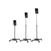 Produktbild för StarTech.com Mobile Tablet Stand w/ Lockable Wheels, Height Adjustable Cart, Universal Rolling Floor Stand for Tablets from 7-11in, Portable Tablet Stand w/ Detachable Tablet Holder, TAA - Ergonomic Tablet Stand vagn - för surfplatta