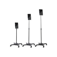 Produktbild för StarTech.com Mobile Tablet Stand w/ Lockable Wheels, Height Adjustable Cart, Universal Rolling Floor Stand for Tablets from 7-11in, Portable Tablet Stand w/ Detachable Tablet Holder, TAA - Ergonomic Tablet Stand vagn - för surfplatta
