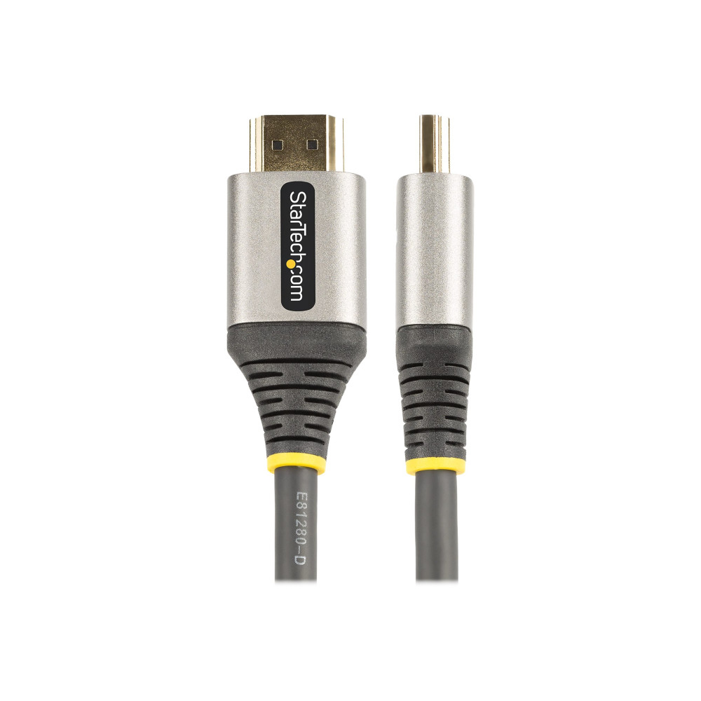 Produktbild för Startech 1 m Premium certifierad HDMI 2.0-kabel - Hög hastighets UHD 4K 60 Hz HDMI-kabel med Ethernet - HDR10, ARC - UHD HDMI Video-sladd - För UHD-skärmar, TV-apparater, monitorer - M/M - HDMI-kabel med Ethernet - 1 m
