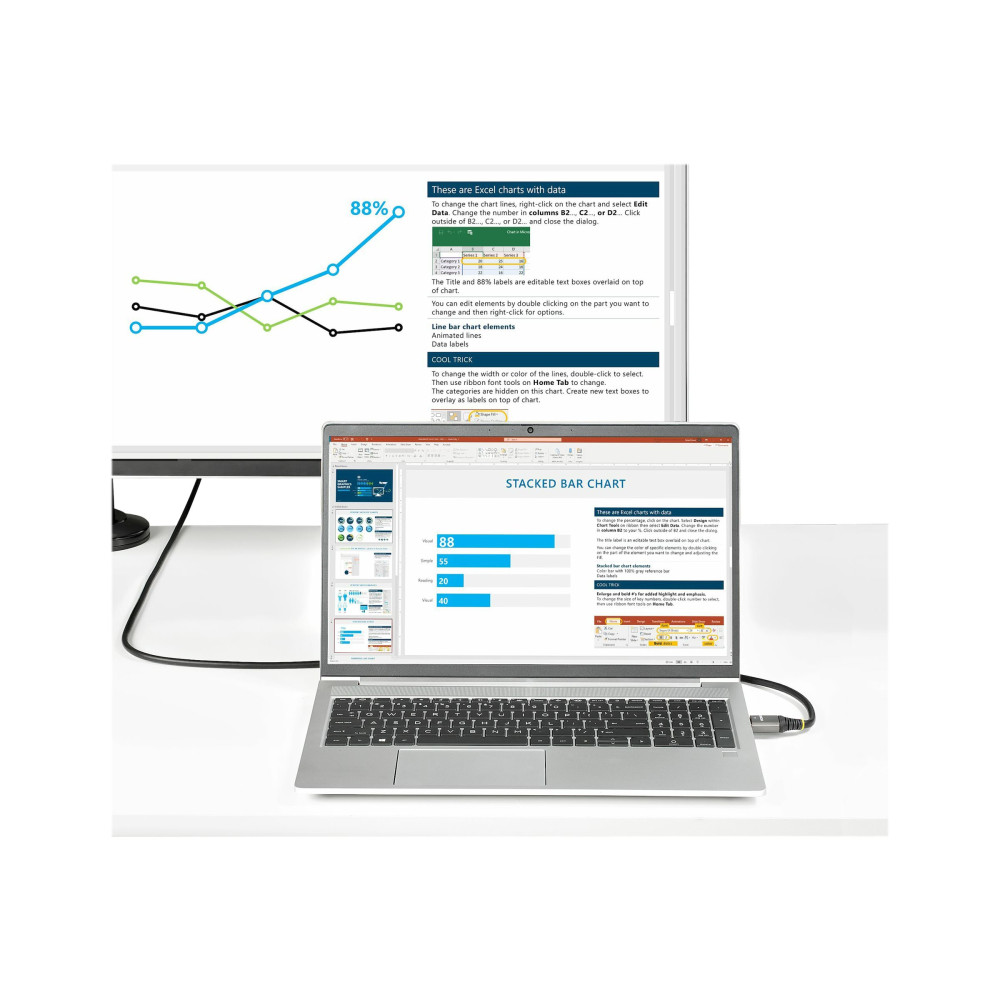Produktbild för Startech 1 m Premium certifierad HDMI 2.0-kabel - Hög hastighets UHD 4K 60 Hz HDMI-kabel med Ethernet - HDR10, ARC - UHD HDMI Video-sladd - För UHD-skärmar, TV-apparater, monitorer - M/M - HDMI-kabel med Ethernet - 1 m