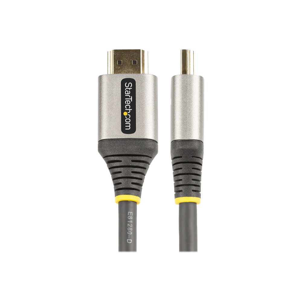 Produktbild för StarTech.com 5 m HDMI 2.1-kabel 8K - Certifierad Ultra High Speed HDMI-kabel 48 Gbit/s - 8K 60 Hz/4K 120 Hz HDR10 + eARC - Ultra HD 8K HDMI-kabel - Monitor/TV/skärm - Flexibel TPE-mantel - HDMI-kabel med Ethernet - 5 m