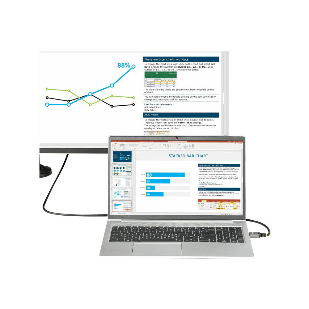 Produktbild för StarTech.com 3 m HDMI 2.1-kabel 8K - Certifierad Ultra High Speed HDMI-kabel 48 Gbit/s - 8K 60 Hz/4K 120 Hz HDR10 + eARC - Ultra HD 8K HDMI-kabel - Monitor/TV/skärm - Flexibel TPE-mantel - HDMI-kabel med Ethernet - 3 m