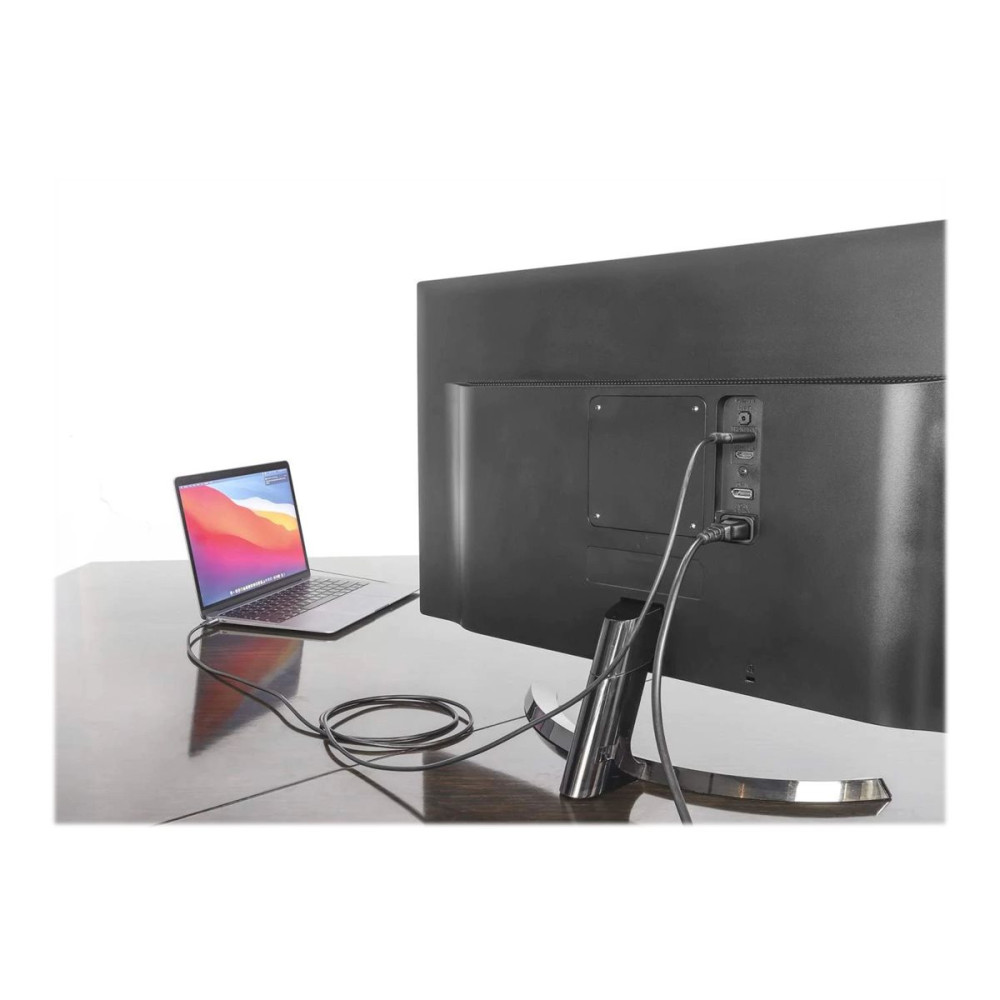 Produktbild för Manhattan USB-C to HDMI Cable, 4K@60Hz, 1m, Black, Male to Male, Three Year Warranty, Polybag - adapterkabel - HDMI / USB - 1 m