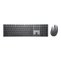 Produktbild för Dell Pro Plus Keyboard and Mouse KM7321W - sats med tangentbord och mus - AZERTY - belgisk - Titan gray Inmatningsenhet