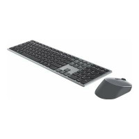 Produktbild för Dell Pro Plus Keyboard and Mouse KM7321W - sats med tangentbord och mus - AZERTY - belgisk - Titan gray Inmatningsenhet