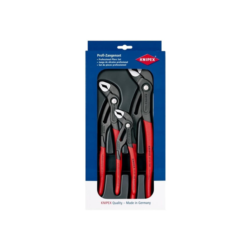 Produktbild för KNIPEX Cobra - tongue and groove pliers set - 3 delar