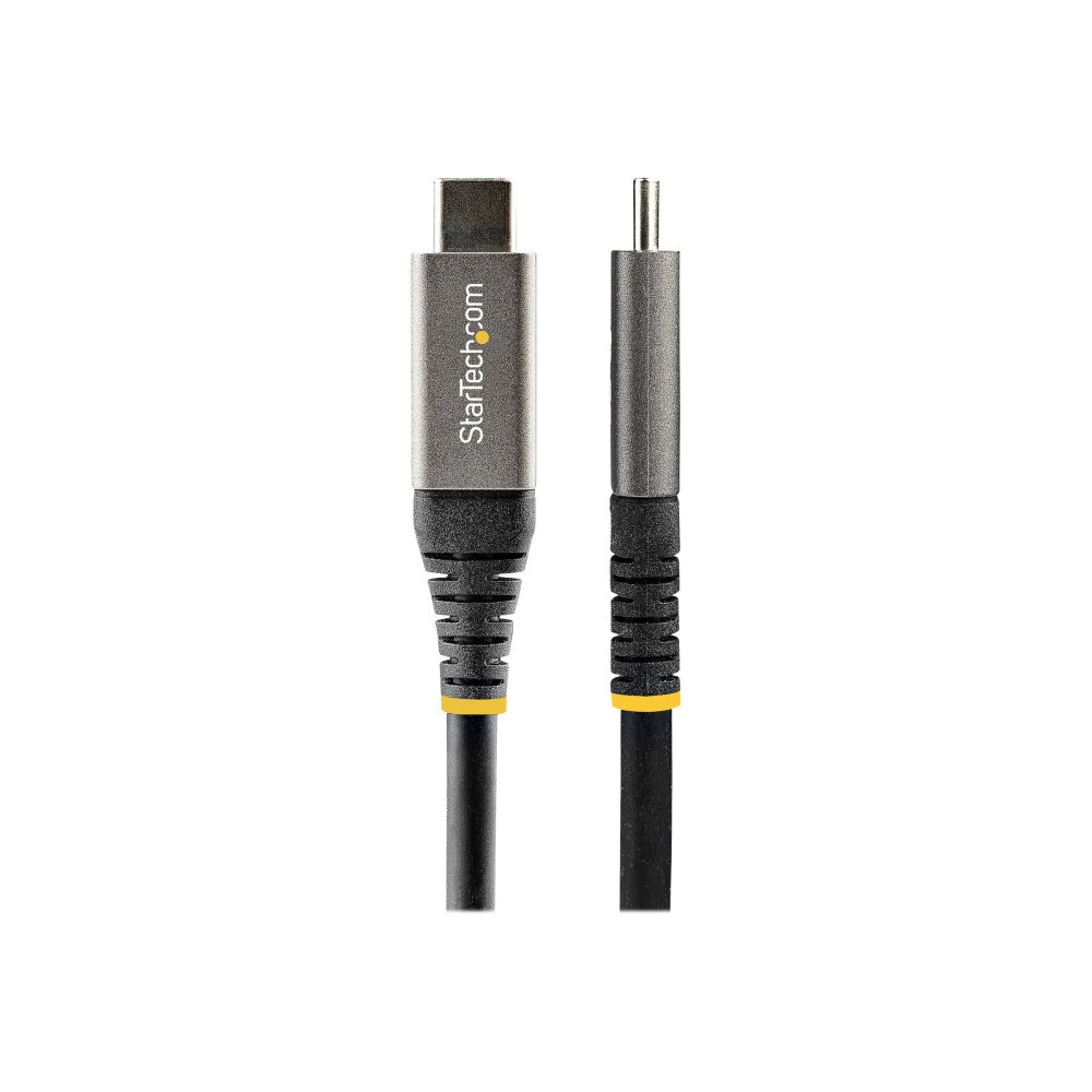 Produktbild för StarTech 1 m USB C-kabel 10 Gbit/s - USB-IF-certifierad USB-C-kabel - USB 3.1/3.2 Gen 2 Type-C kabel - 100 W (5A) Power Delivery-laddning, DP alt-läge - USB C till C-kabel - Laddning och synkronisering - USB typ C-kabel - USB-C till USB-C - 1 m