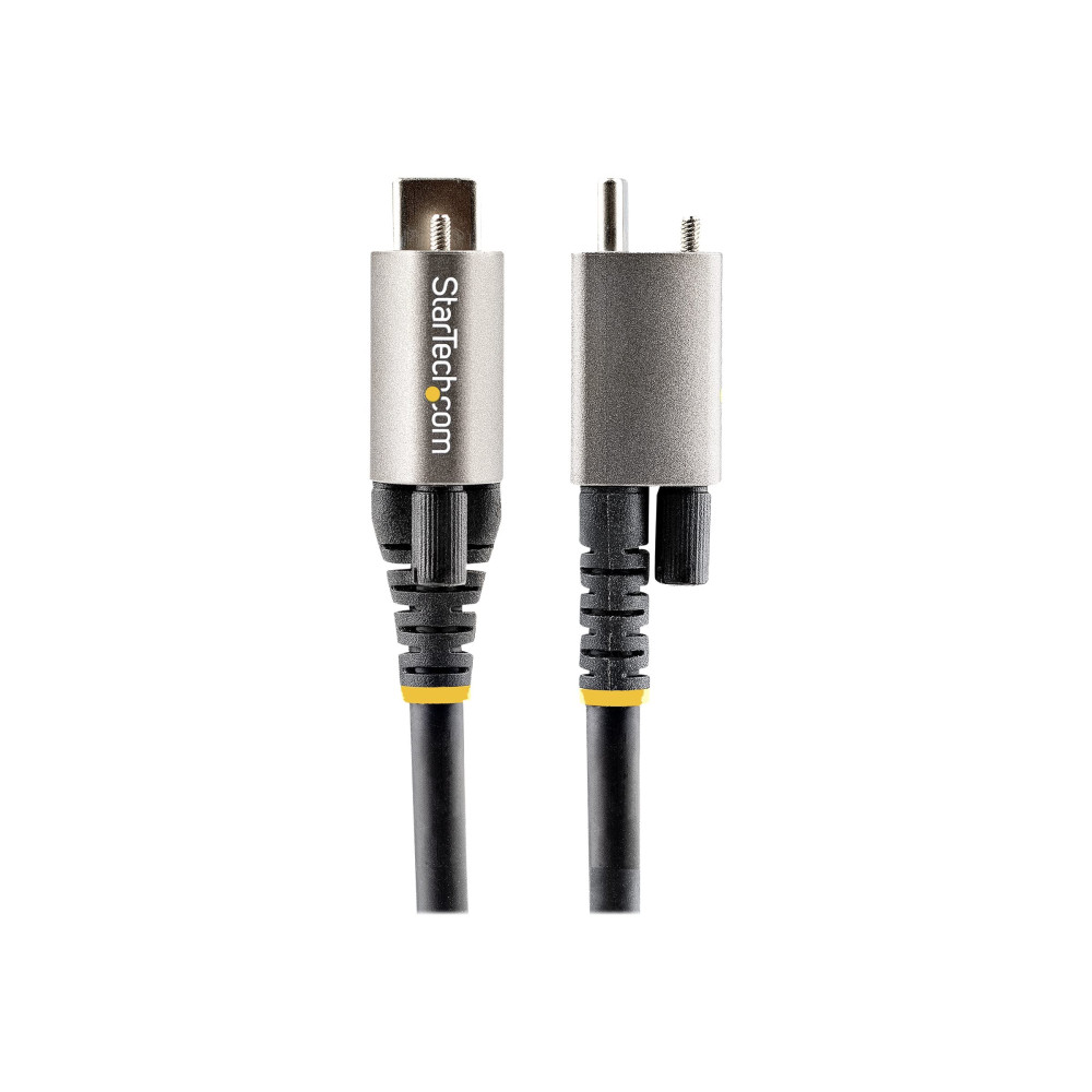 Produktbild för StarTech 1 m toppskruvlåsande USB C-kabel 10 Gbit/s - USB 3.1/3.2 Gen 2 Type-C kabel - 100W (5A) Power Delivery-laddning, DP alt-läge - Enkel skruvlåsning - USB-C-kabel ladda/synkronisera - USB typ C-kabel - USB-C till USB-C - 1 m