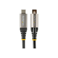 Produktbild för StarTech 1 m toppskruvlåsande USB C-kabel 10 Gbit/s - USB 3.1/3.2 Gen 2 Type-C kabel - 100W (5A) Power Delivery-laddning, DP alt-läge - Enkel skruvlåsning - USB-C-kabel ladda/synkronisera - USB typ C-kabel - USB-C till USB-C - 1 m