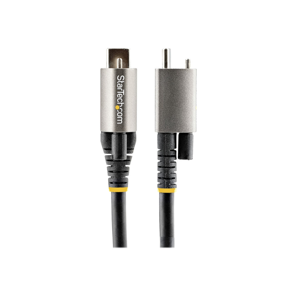 Produktbild för StarTech 1 m toppskruvlåsande USB C-kabel 10 Gbit/s - USB 3.1/3.2 Gen 2 Type-C kabel - 100W (5A) Power Delivery-laddning, DP alt-läge - Enkel skruvlåsning - USB-C-kabel ladda/synkronisera - USB typ C-kabel - USB-C till USB-C - 1 m