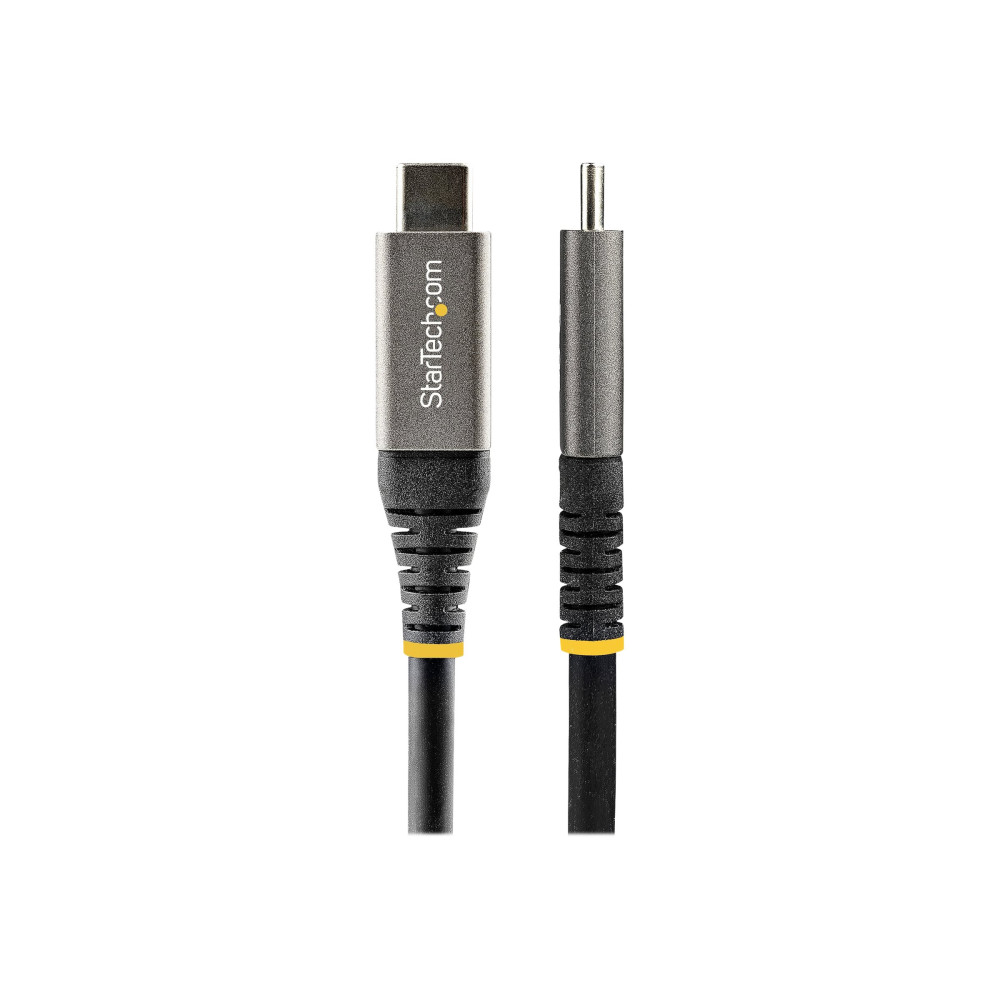Produktbild för StarTech 50 cm USB C-kabel 10 Gbit/s - USB 3.1/3.2 Gen 2 Type-C kabel - 100W (5A) Power Delivery-laddning, DP alt-läge - USB-C-kabel för USB-C bärbar dator/telefon/enhet - Ladda/synkronisera - USB typ C-kabel - USB-C till USB-C - 50 cm