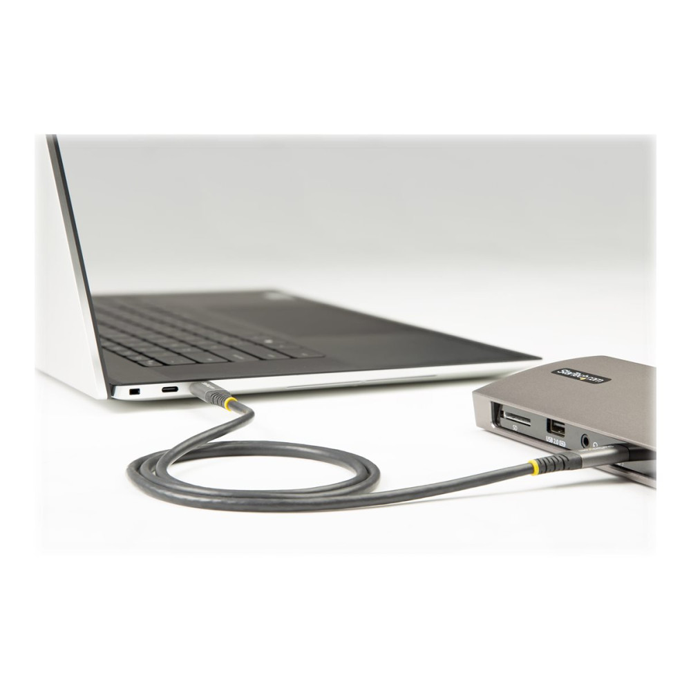 Produktbild för StarTech 50 cm USB C-kabel 10 Gbit/s - USB 3.1/3.2 Gen 2 Type-C kabel - 100W (5A) Power Delivery-laddning, DP alt-läge - USB-C-kabel för USB-C bärbar dator/telefon/enhet - Ladda/synkronisera - USB typ C-kabel - USB-C till USB-C - 50 cm