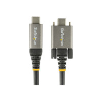 Produktbild för StarTech 1 m sidoskruvlåsande USB C-kabel 10 Gbps - USB-IF-certifierad USB-C-kabel - USB 3.1/3.2 Gen 2 Type-C kabel - 100 W (5 A) Power Delivery-laddning, DP alt-läge - Dubbel skruvlåsning - USB-C-kabel ladda/synkronisera - USB typ C-kabel - USB-C till US